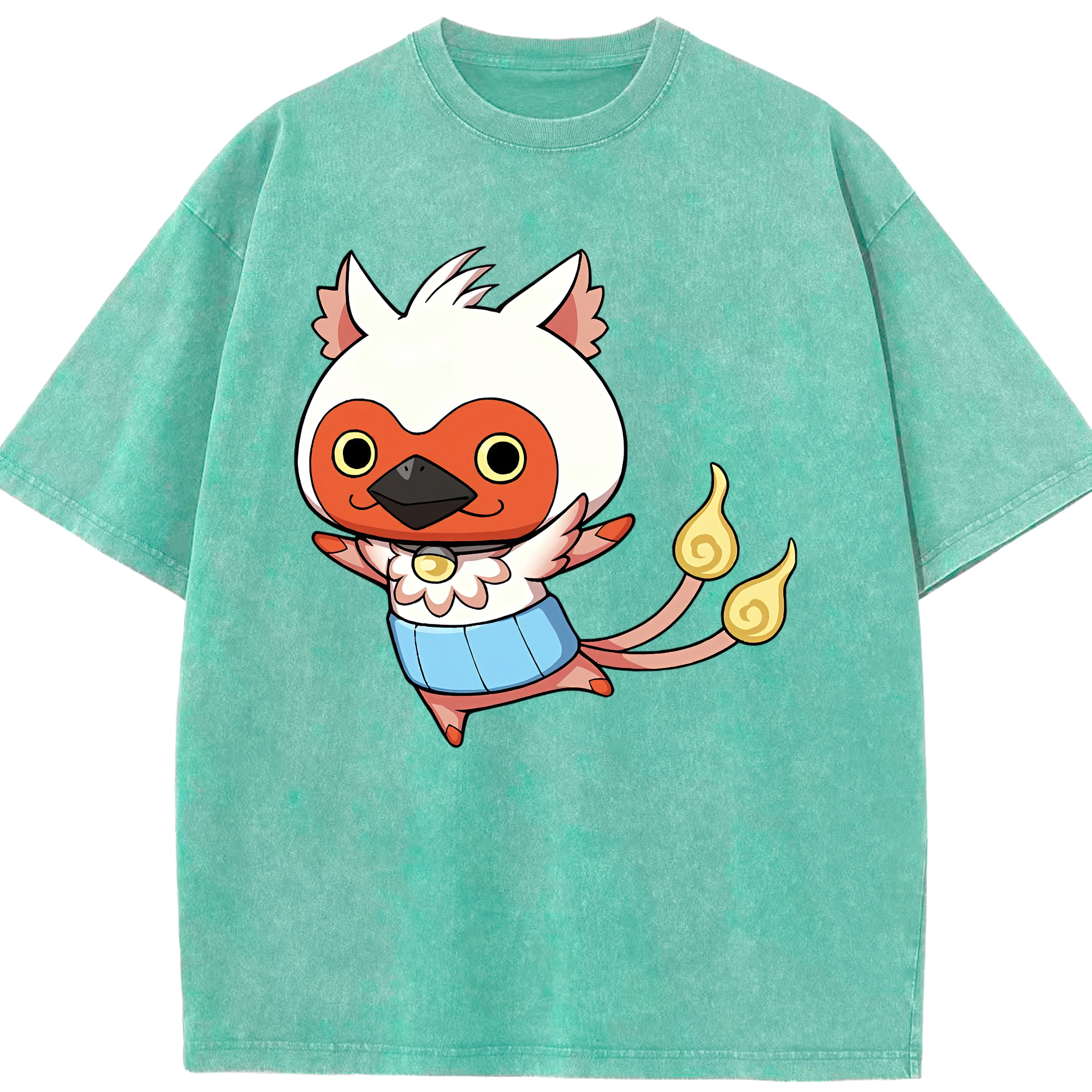 （画像用） 妖怪ウォッチ Yo-kai Watch 綿100% ヴィンテージ風 半袖Tシャツ（フロントプリント）